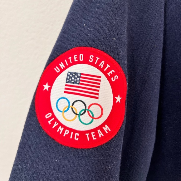 Polo Ralph Lauren 2022 Team USA Olympic Bear Pullover Blue Cotton Sweatshirt X - Picture 9 of 11